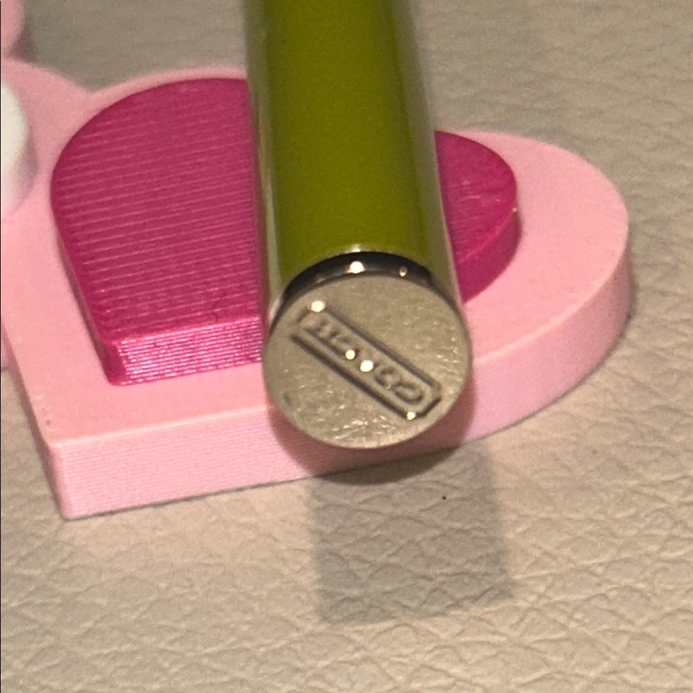 Coach Lime Green Pen with Silver Cap - Picture 1 of 6